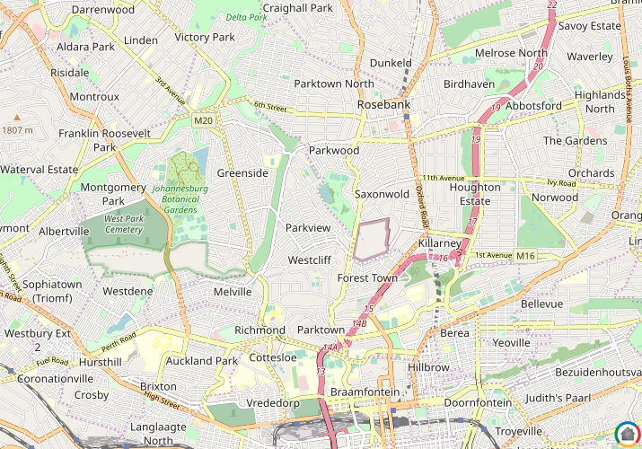 Map location of Parkview
